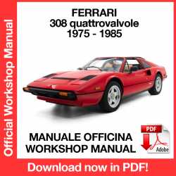 Manuale Officina Ferrari 308 QV