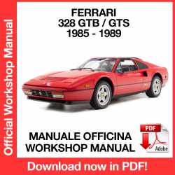 Manuale Officina Ferrari 328 GTB GTS