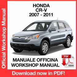 Manuale Officina Honda CR-V