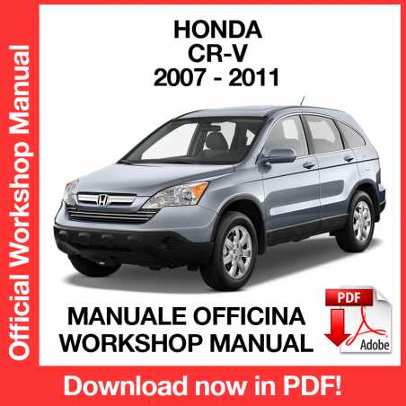 Manuale Officina Honda CR-V