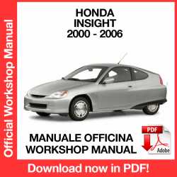 Workshop Manual Honda Insight