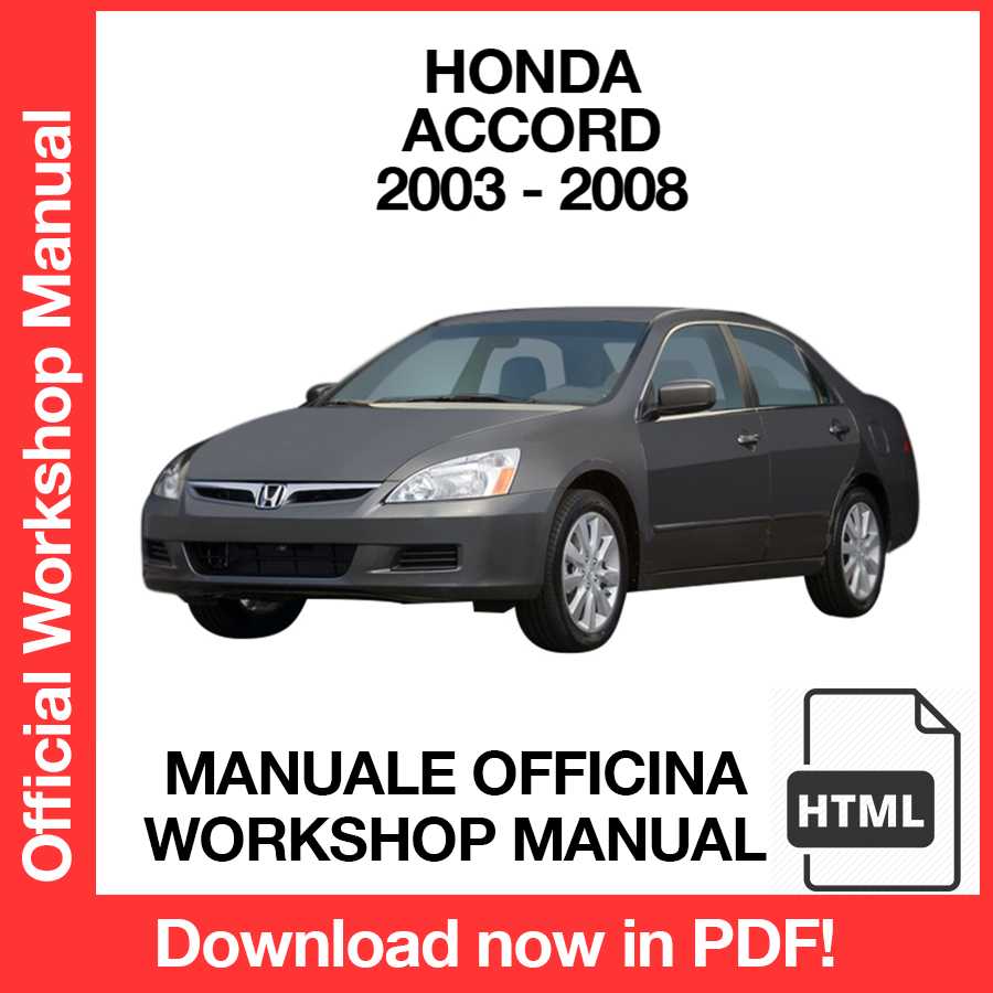 Workshop Manual Honda Accord (2003-2008) (EN)