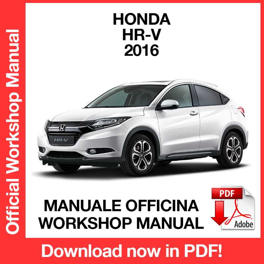 Workshop Manual Honda HR-V (2016) (EN)