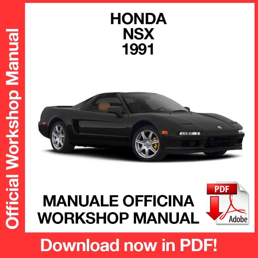 Workshop Manual Honda NSX (1991) (EN)