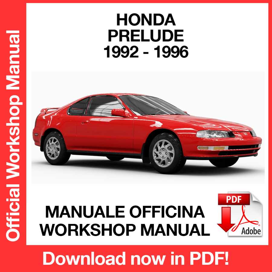 Workshop Manual Honda Prelude (1992-1996) (EN)