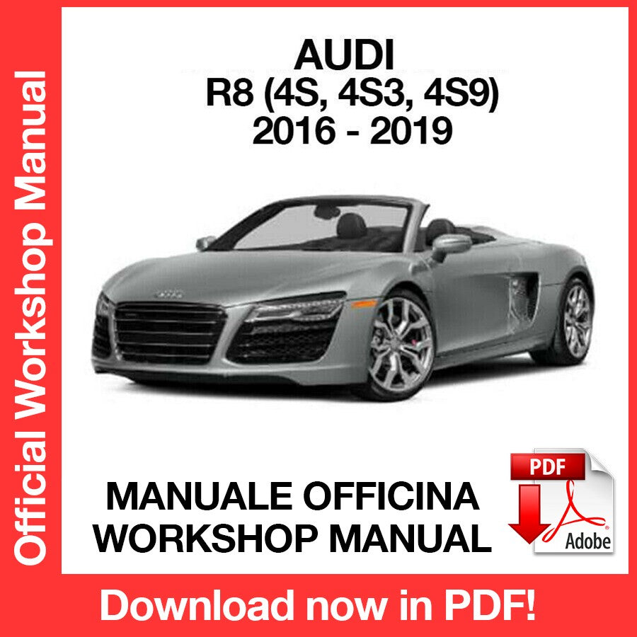 WORKSHOP MANUAL AUDI R8 (2016-2019) (EN)