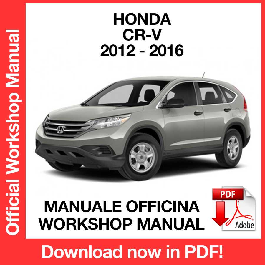 Workshop Manual Honda C-RV CRV (2012-2016) (EN)
