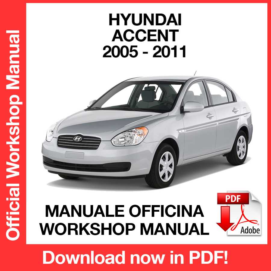 Manuale Officina Hyundai Accent (2005-2011) (EN)