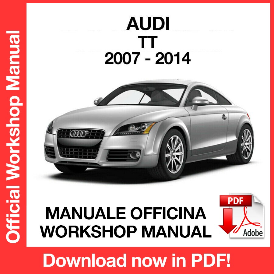 WORKSHOP MANUAL AUDI TT (2007-2014) (EN)