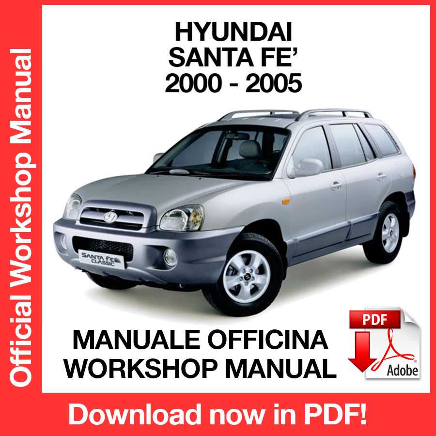 Workshop Manual Hyundai Santa Fe (2000-2005) (EN)