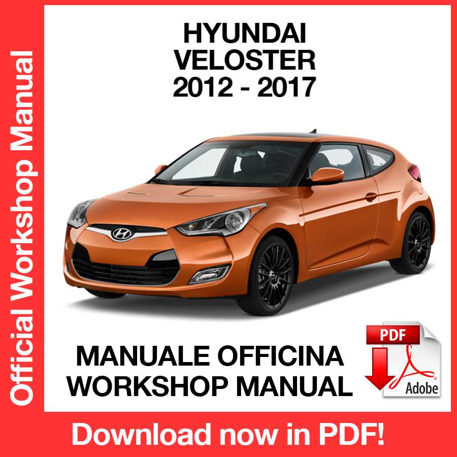 Workshop Manual Hyundai Veloster (2012-2017) (EN)