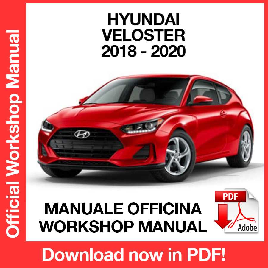 Workshop Manual Hyundai Veloster (2018-2020) (EN)