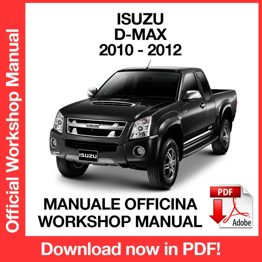 Workshop Manual Isuzu D-Max Dmax (2010-2012) (EN)