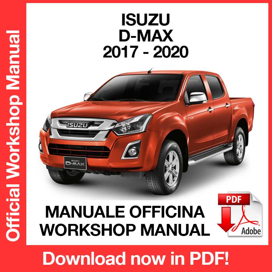 Workshop Manual Isuzu D-Max /MU-X (2017-2020) (EN)