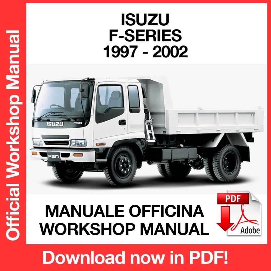 Workshop Manual Isuzu F-Series (1997-2002) (EN)