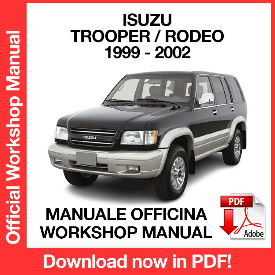 Workshop Manual Isuzu Trooper / Rodeo (1999-2002) (EN)