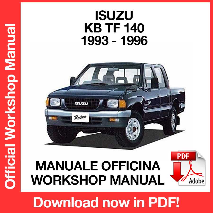 Workshop Manual Isuzu KB TF 140 (1993-1996) (EN) – Manuali-Officina