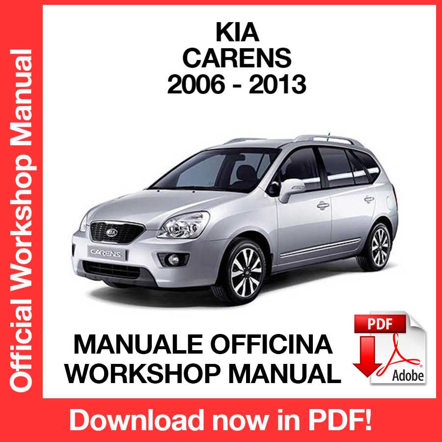 Manuale Officina Kia Carens Rondo (2006-2013) (EN)