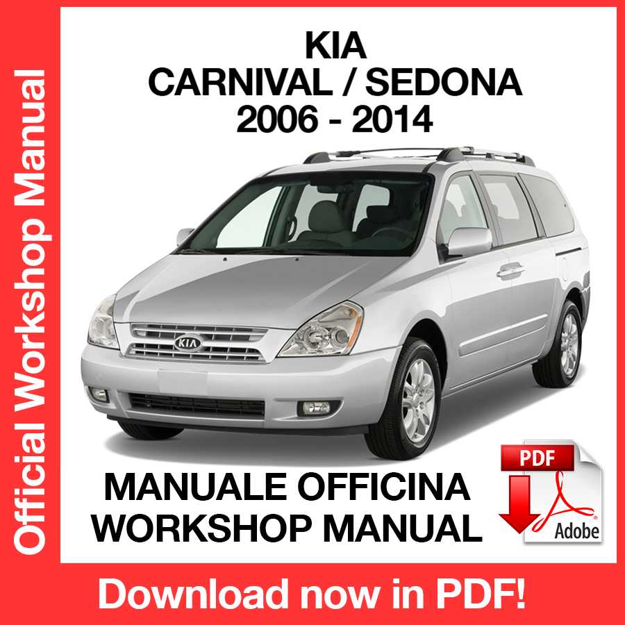 Manuale Officina Kia Carnival Sendona (2006-2009) (EN)