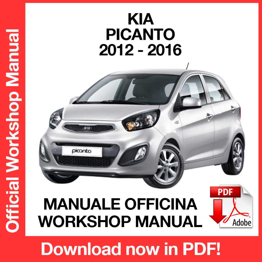 Workshop Manual Kia Picanto (2012-2016) (EN)