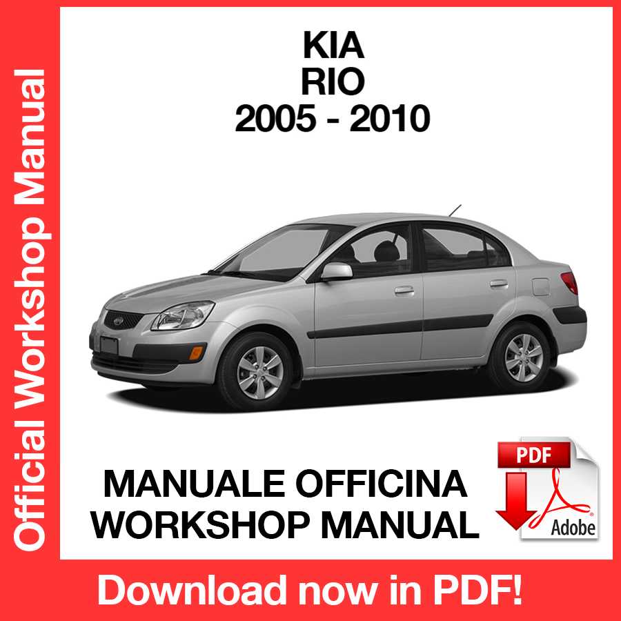 Workshop Manual Kia Rio (2005-2010) (EN)