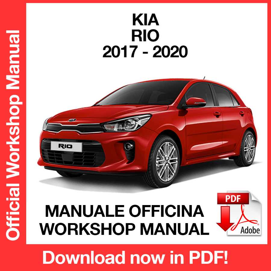 Workshop Manual Kia Rio (2017-2020) (EN)