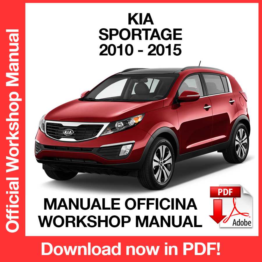 Workshop Manual Kia Sportage (2010-2015) (EN)