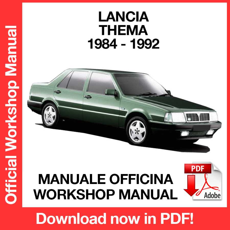 Workshop Manual Lancia Thema (1984-1992) (EN)