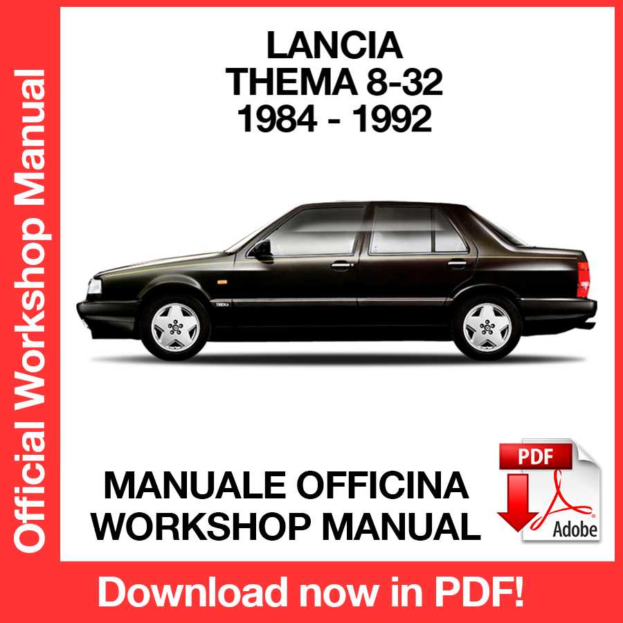 Workshop Manual Lancia Thema 8.32 Ferrari (EN)