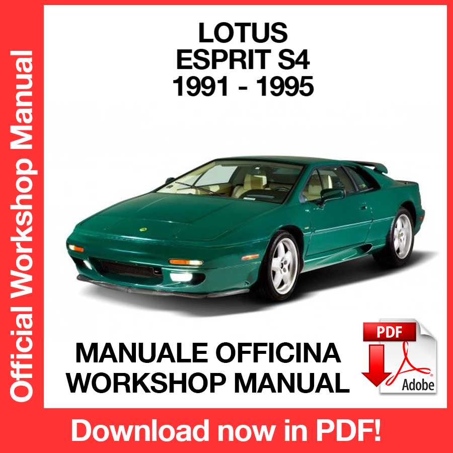 Workshop Manual Lotus Esprit S4 (1991-1995) (EN)