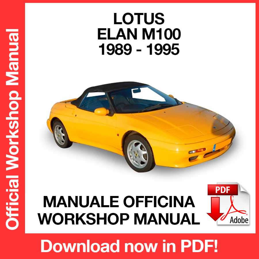 Workshop Manual Lotus Elan M100 (1989-1995) (EN)