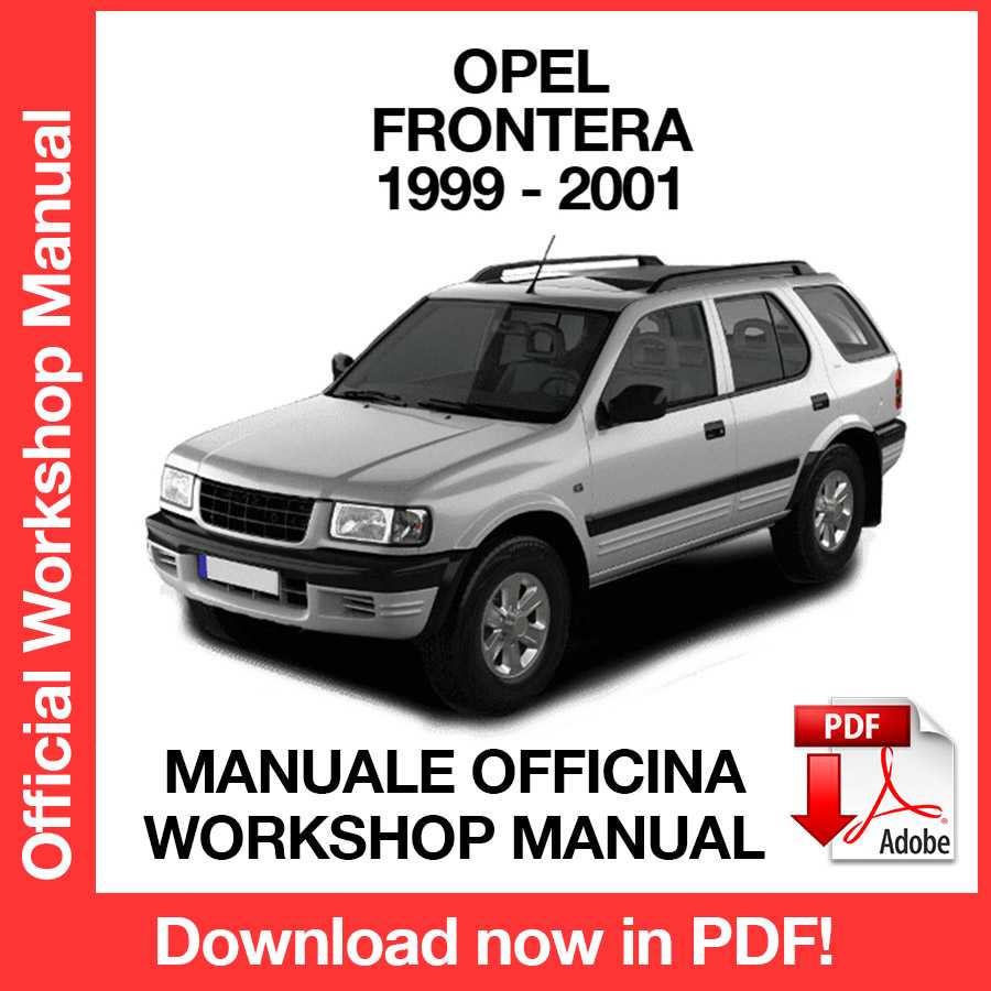 Workshop Manual Opel Frontera (1999-2001) (EN)