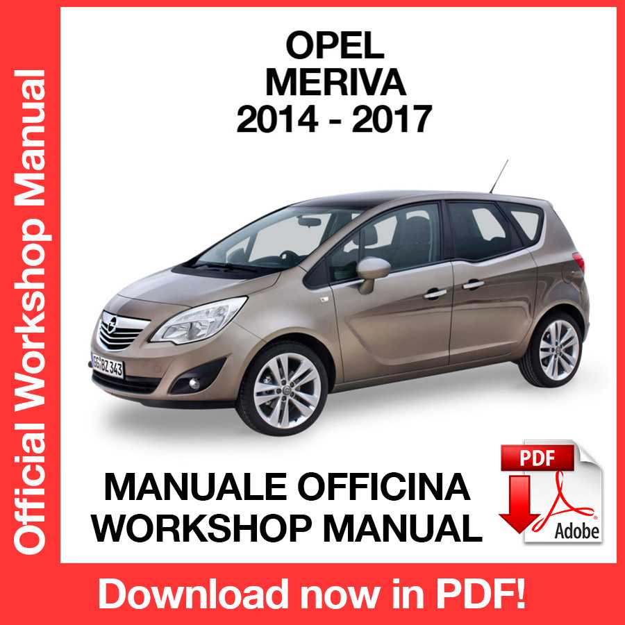 Workshop Manual Opel Meriva B (2014-2017) (EN)