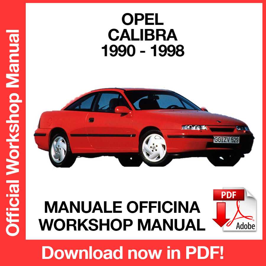 Workshop Manual Opel Calibra (1990-1998) (EN)