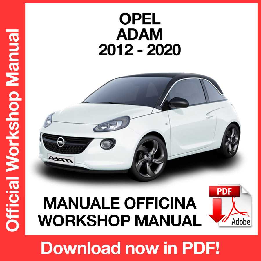Workshop Manual Opel Adam (2012-2020) (ITA)