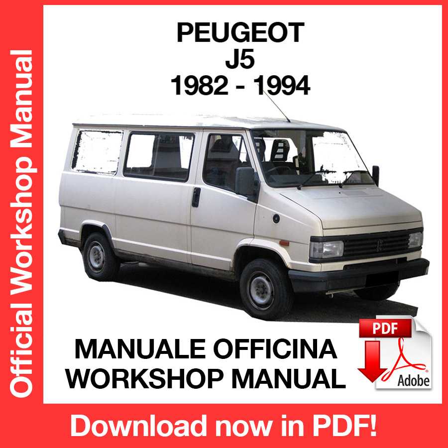 Workshop Manual Peugeot J5 (1982-1994) (EN)