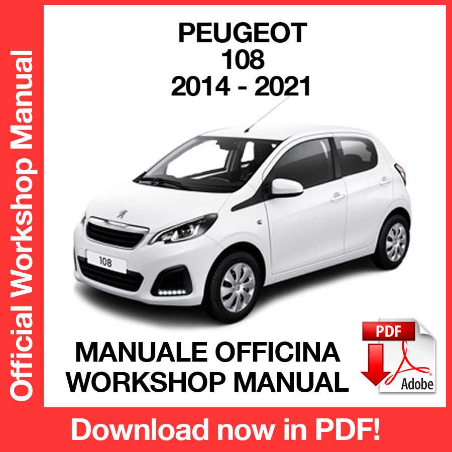 Workshop Manual Peugeot 108 (2014-2011) (ITA)