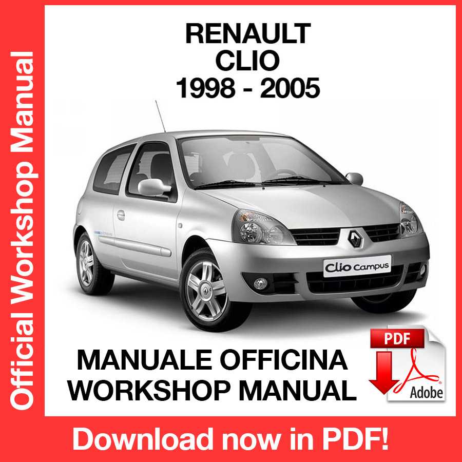 Workshop Manual Renault Clio II X65 (1998-2005) (EN)