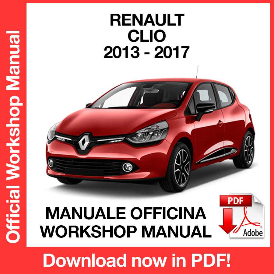 Workshop Manual Renault Clio IV X98 (2013-2017) (EN)