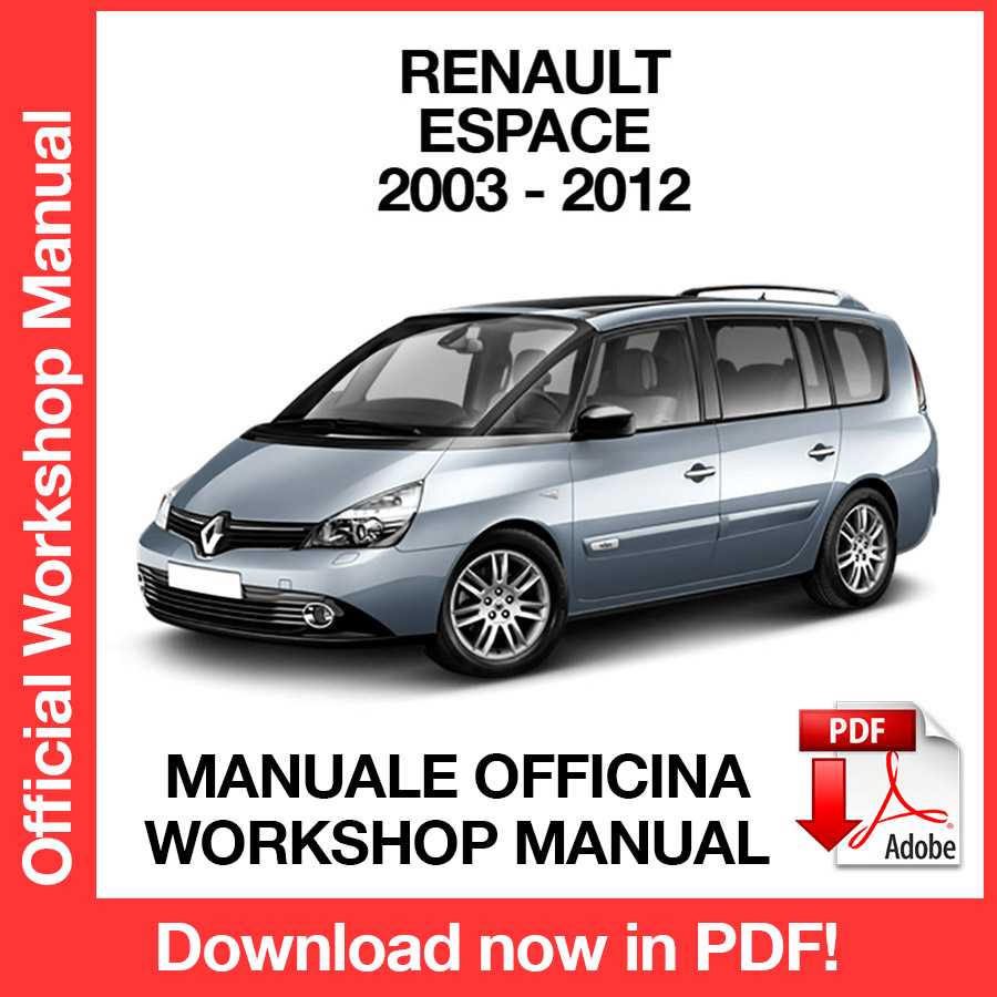 Workshop Manual Renault Espace 4 J81 (2003-2012) (EN)