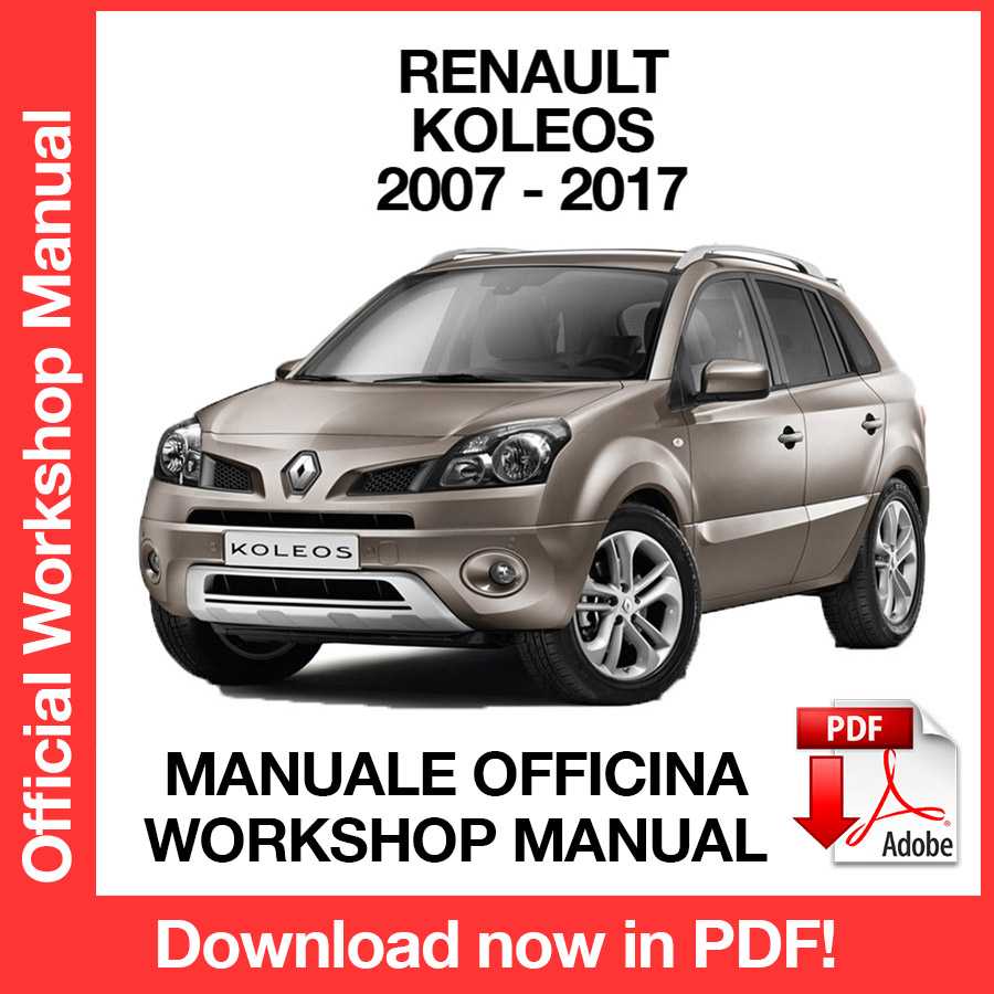 Workshop Manual Renault Koleos HY (2007-2017) (EN)