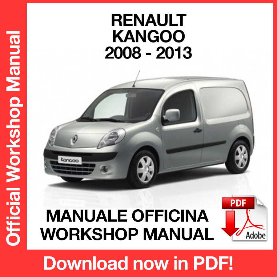 Workshop Manual Renault Kangoo II X61 (2008-2013) (EN)
