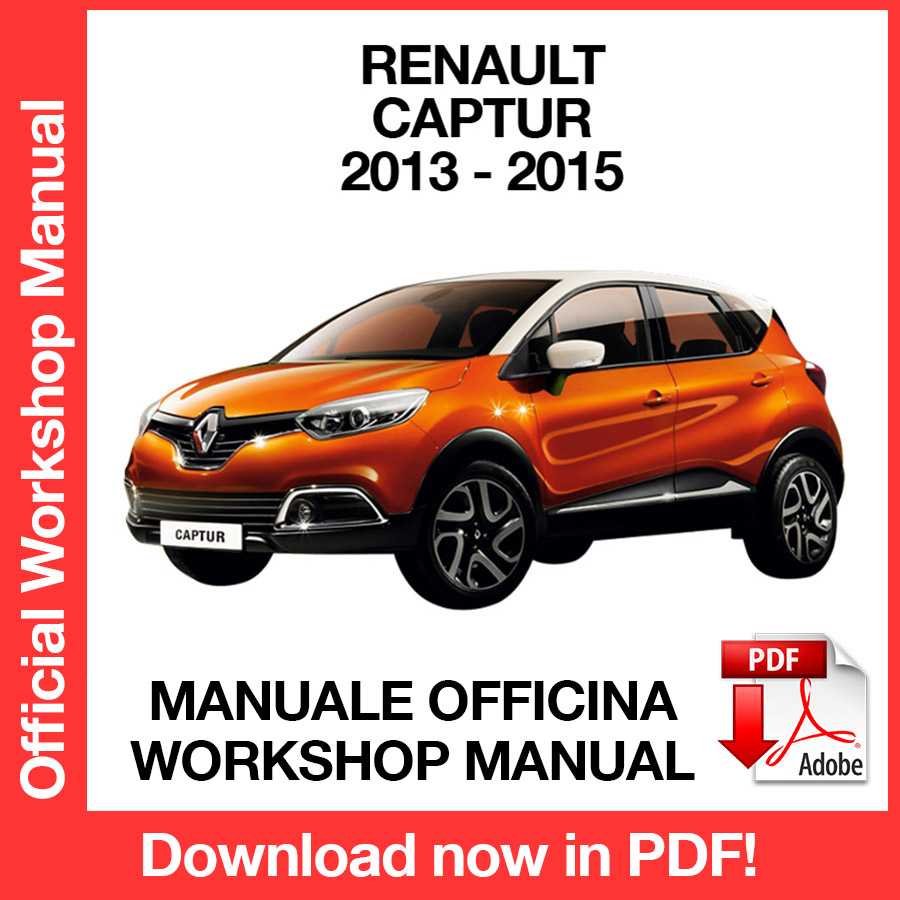 Workshop Manual Renault Captur J87 (2013-2015) (EN)