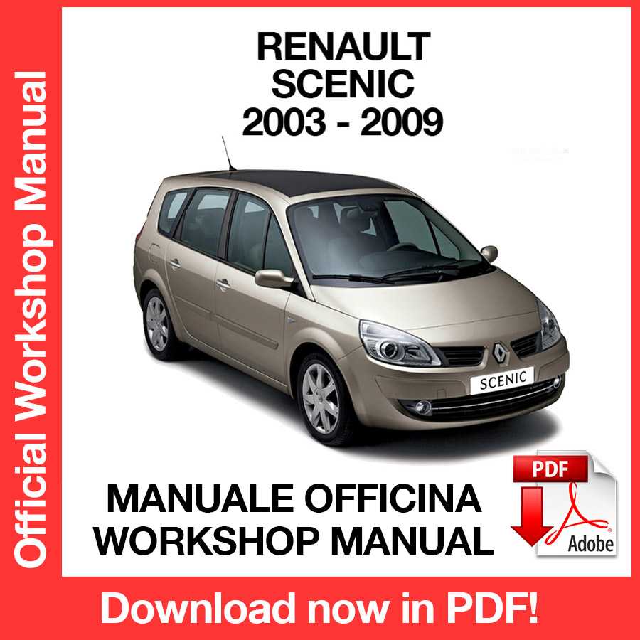 Workshop Manual Renault Scenic II J84 (2003-2009) (EN)