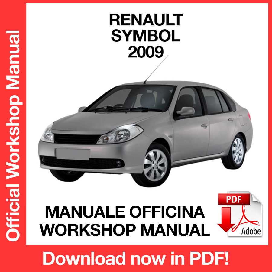 Workshop Manual Renault Symbol (2009) (EN)