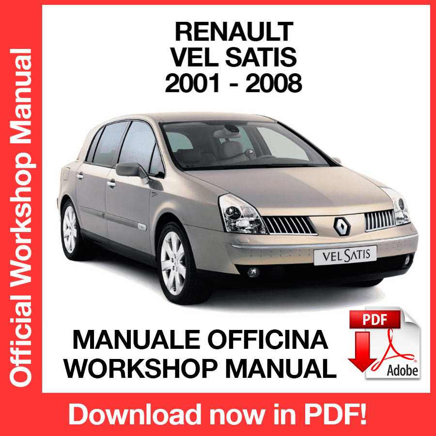 Workshop Manual Renault Vel Satis (2001-2008) (EN)