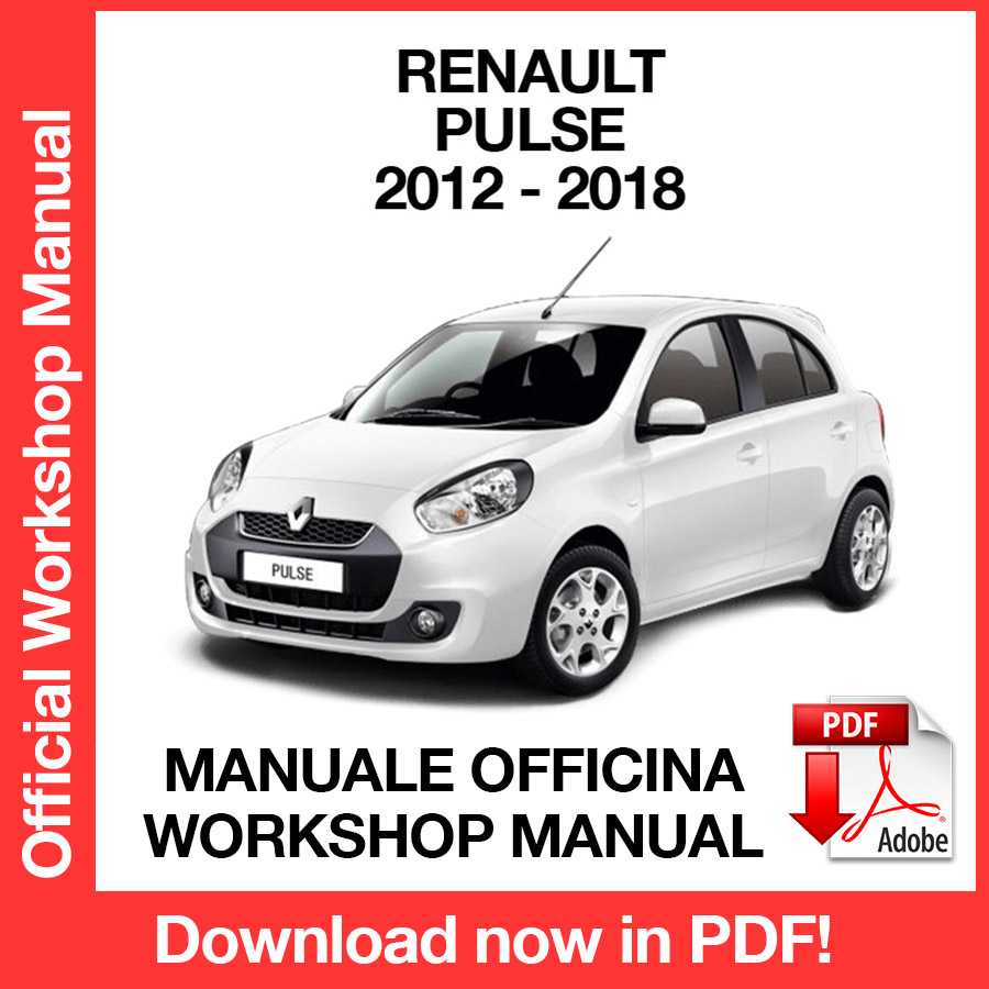 Workshop Manual Renault Pulse (2012-2018) (EN)