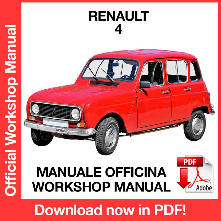 Workshop Manual Renault 4 (1961-1992) (EN)