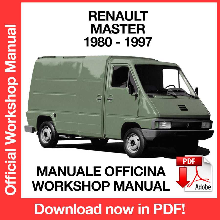 Workshop Manual Renault Master I (1980-1997) (EN)