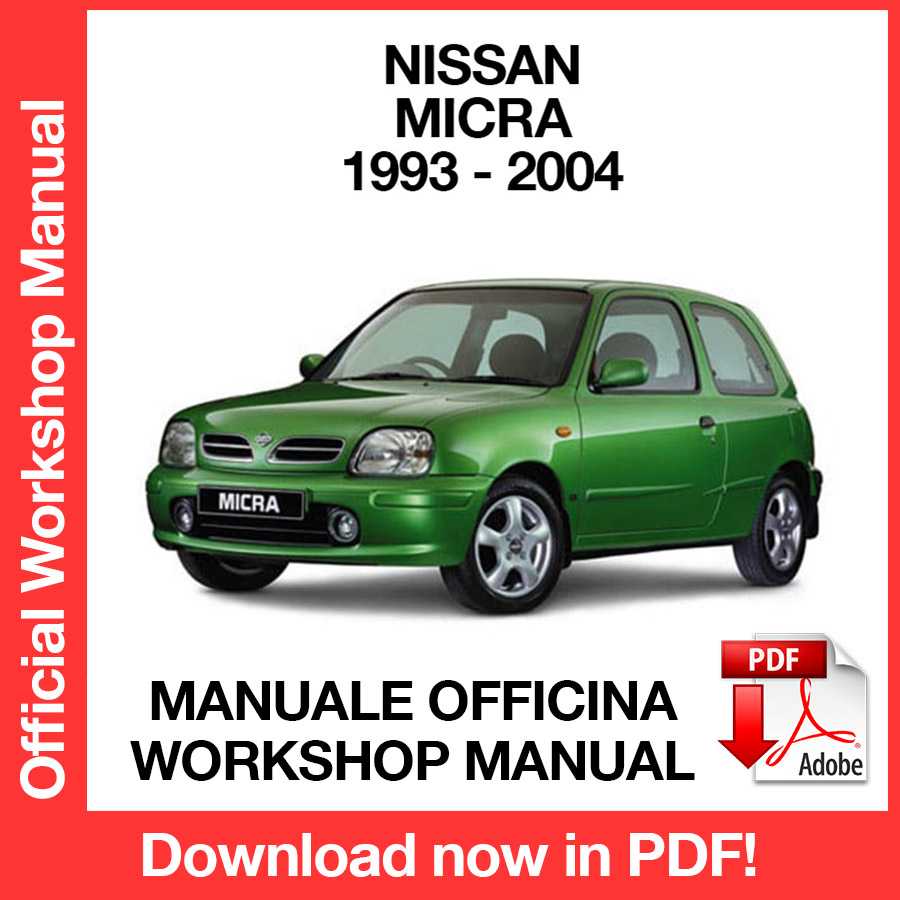 Workshop Manual Nissan Micra K11 (1993-2004) (EN)